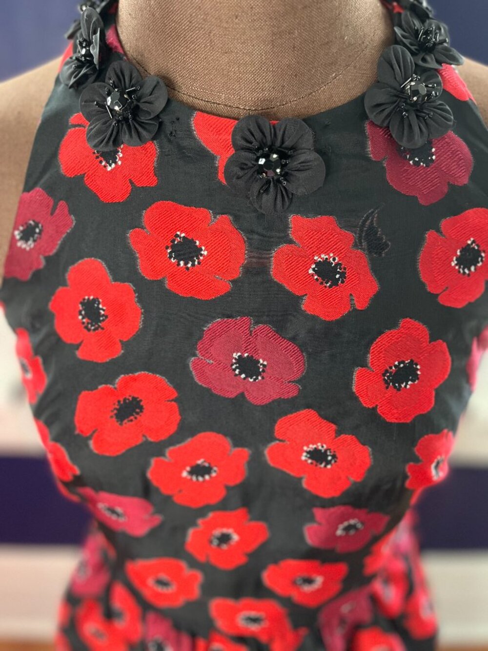 Kate Spade Poppy Jacquard Dress Circa 2017 - Picture 5 of 6